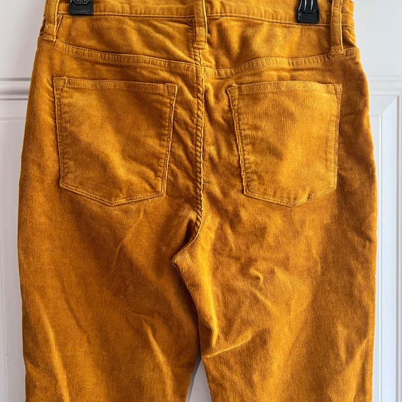 J. Crew Mustard Saffron 9" High Rise Skinny Button Fly Corduroy Pants  Size 29 - Picture 4 of 10